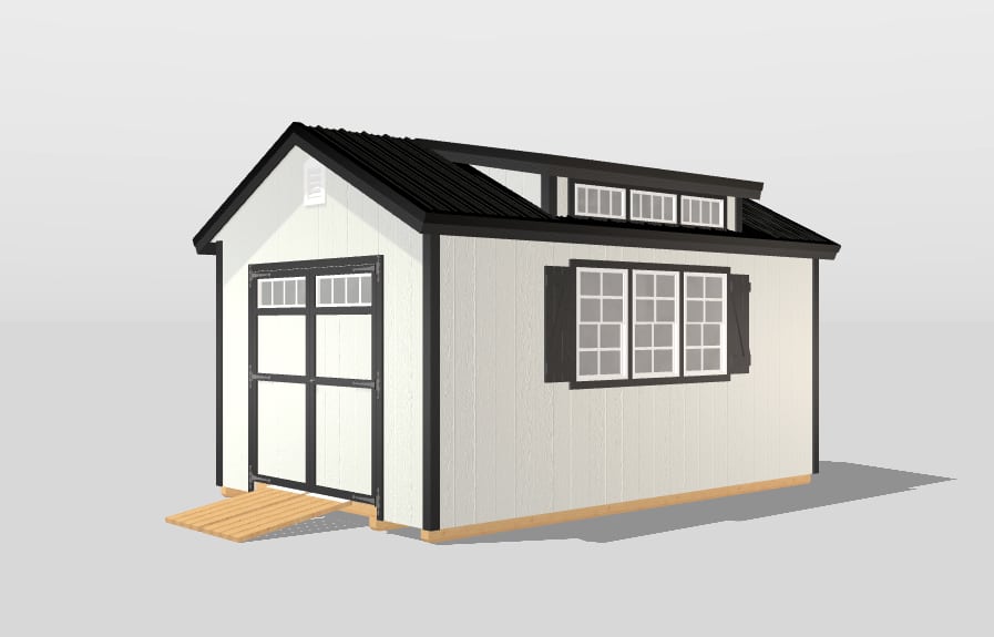 10x16 shed design 1