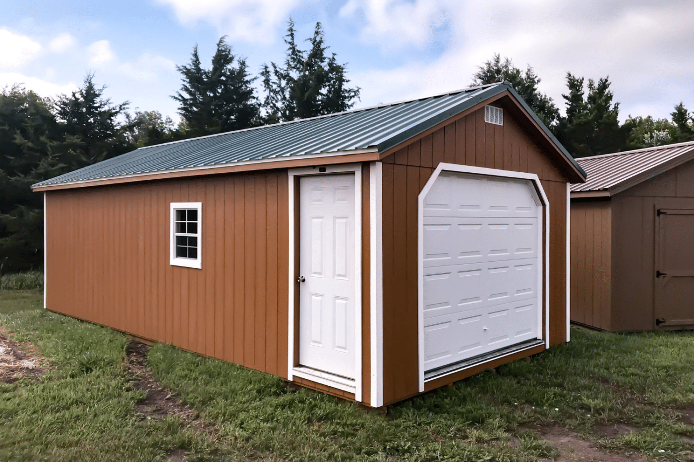 14x32 Sheds with Wood Siding