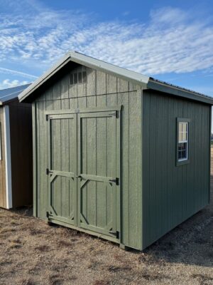 Green Ranch shed in shed lot
