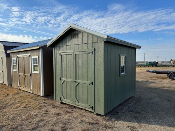 Green Ranch shed in shed lot