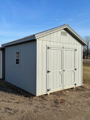 Gray Ranch shed in shed lot