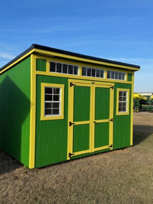 Green Studio shed in shed lot