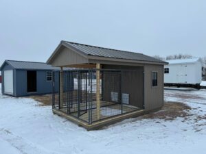 Double Run Dog Kennel in shed lot