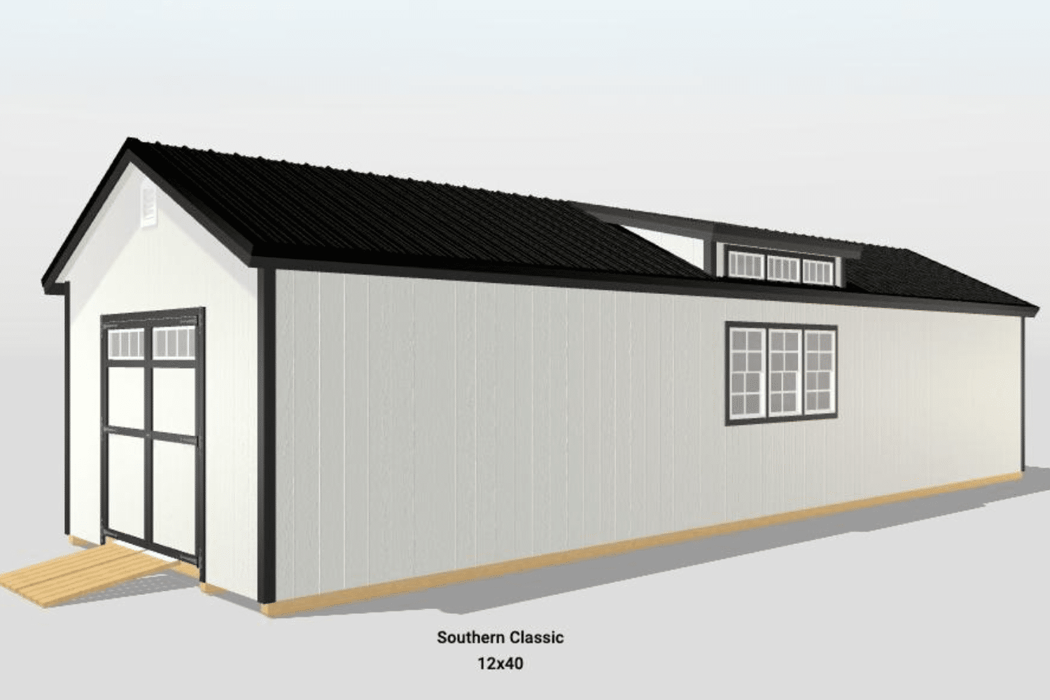 Custom 12x40 Sheds