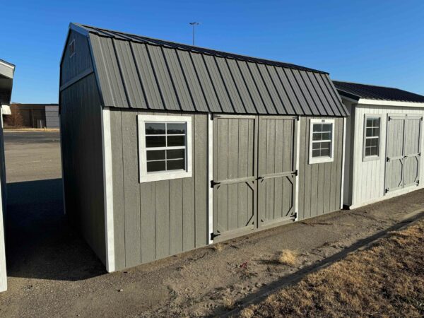 Grey High Barn shed in shed lot