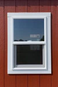 Insulated Window on side of shed