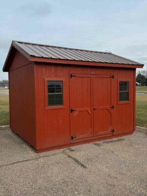 Red Ranch shed in shed lot