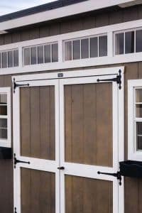 Transom Windows on side of shed