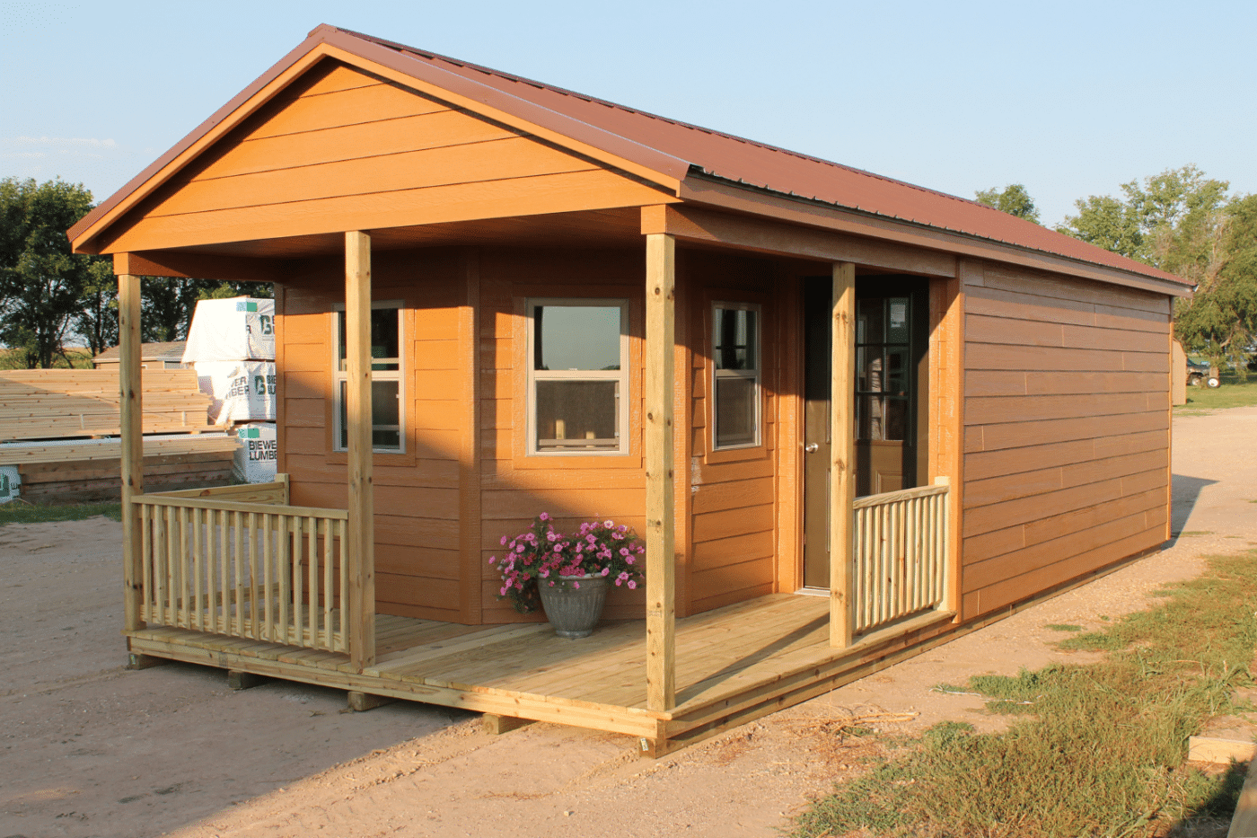 wooden cabin in hartford sd